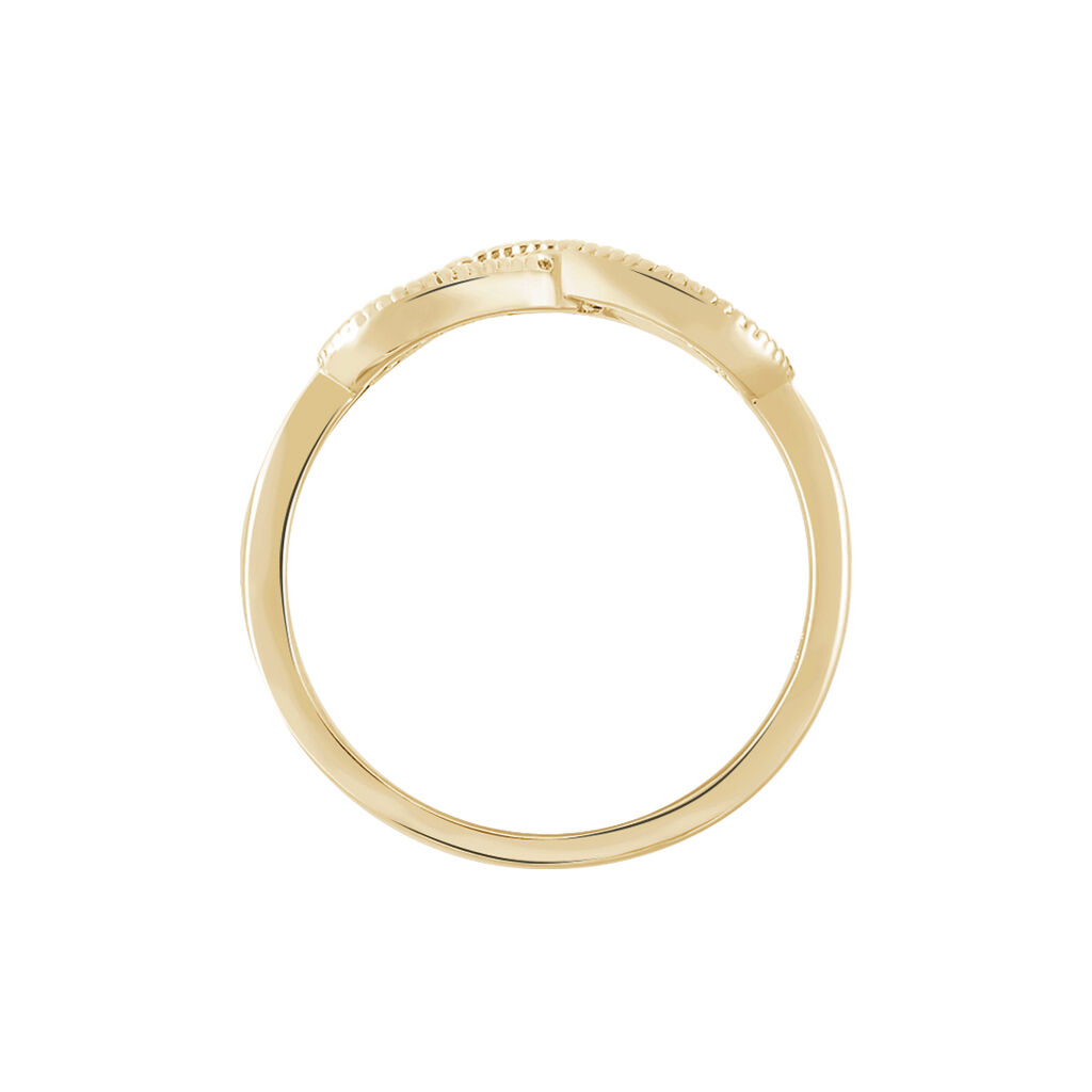Damen Ring Vergoldet Zirkonia Unendlichkeit Merane  - Ringe mit Stein Damen | OROVIVO