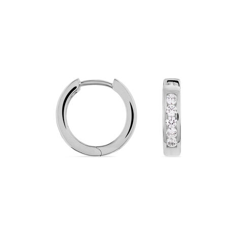 Damen Creolen Silber 925 Zirkonia - Creolen Damen | OROVIVO