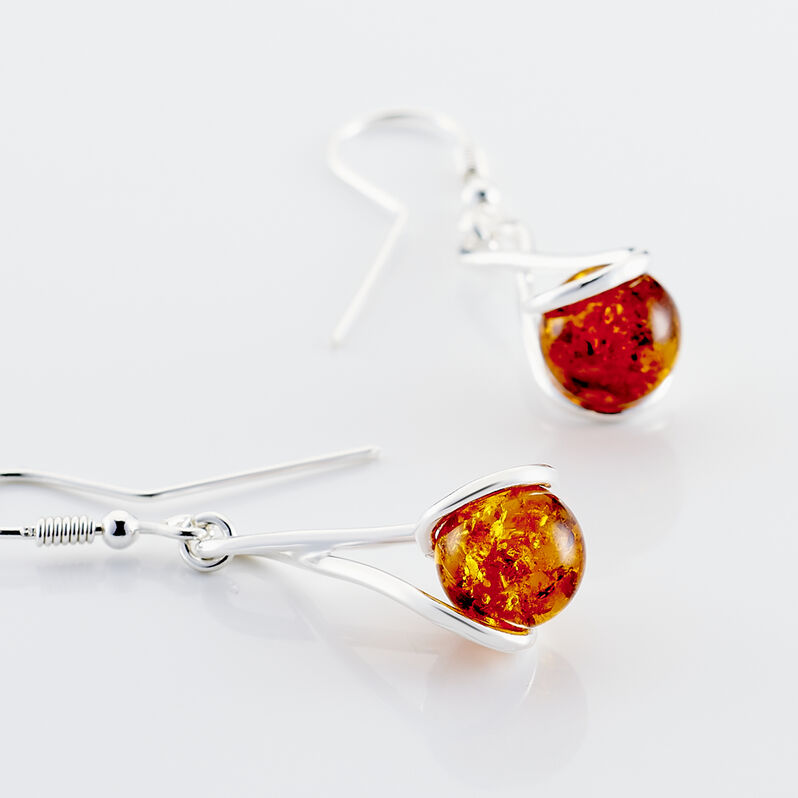 Boucles D'oreilles Pendantes Ella Argent - Spannringe Damen | OROVIVO