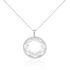 KATUCIA 9 Damen Collier Silber 925 Zirkonia Wei&szlig; Kreis