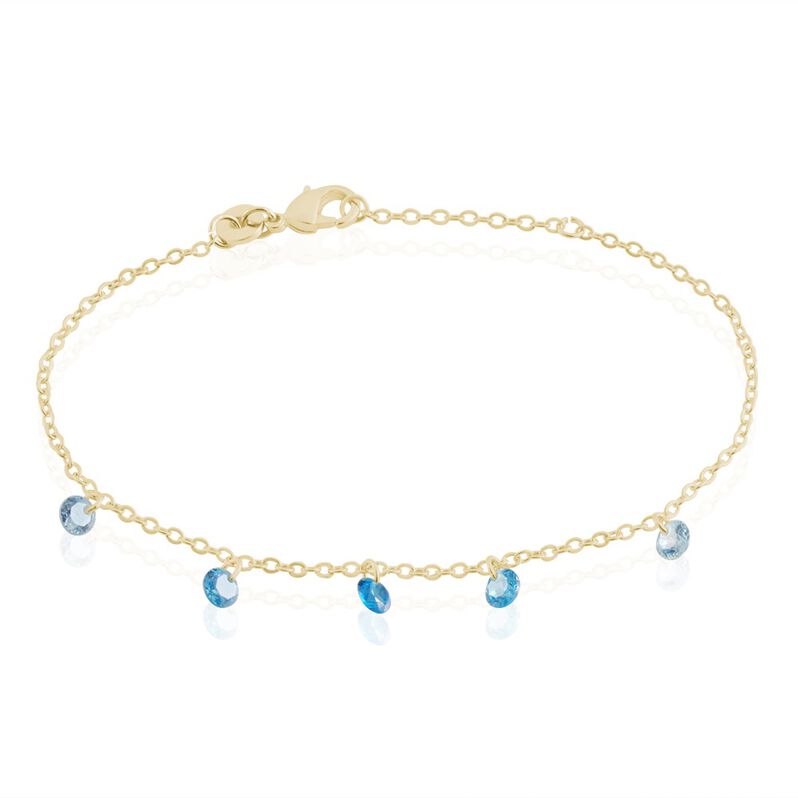 Bracelet Myosothis Plaque Or Pierres - Spannringe Damen | OROVIVO
