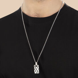 Herren Halskette Silber 925 Dog Tag Gravur - Ketten ohne Stein Herren | OROVIVO