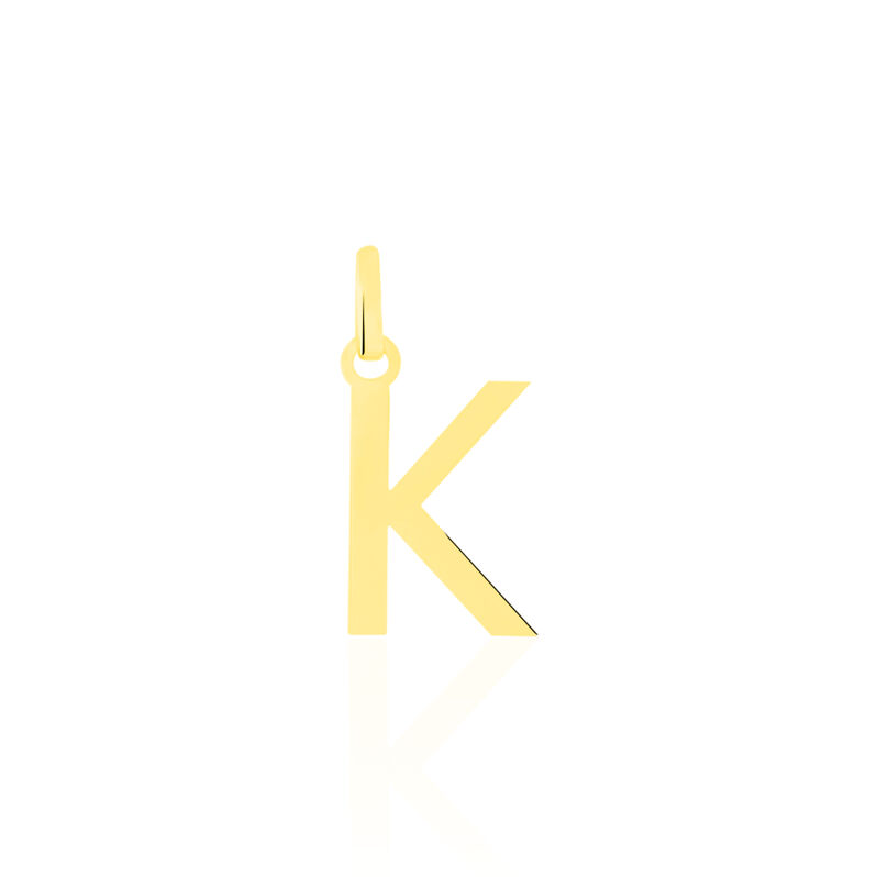 Pendentif Or Jaune Faviola Lettre K - Spannringe Familie | OROVIVO