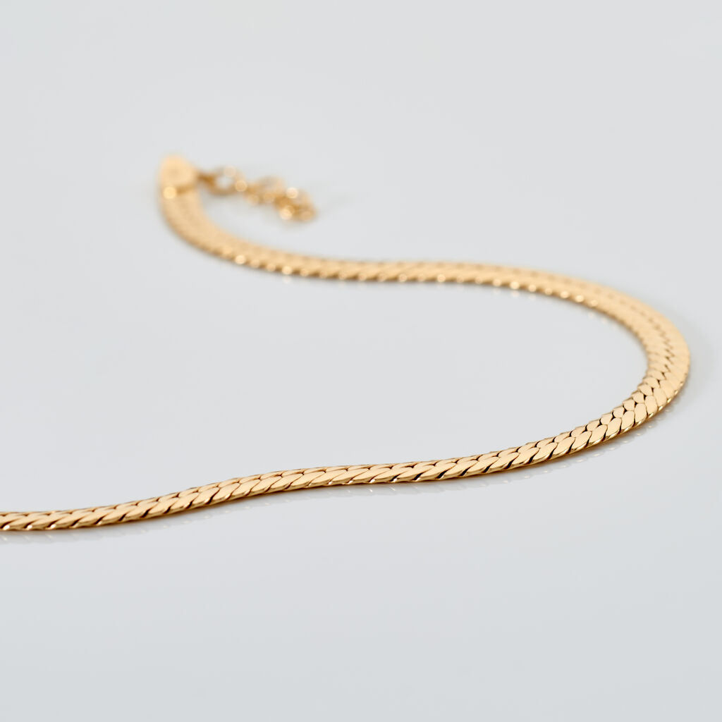 HANIWA Damen Armband Silber vergoldet 925 B 3,2 mm