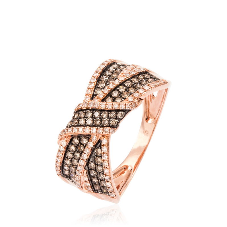 Bague Agnes Or Rose Diamant - Spannringe Damen | OROVIVO