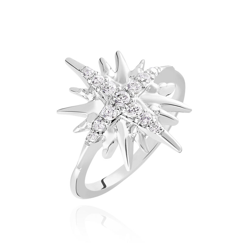 Bague Argent Rhodie Berta - Spannringe Damen | OROVIVO