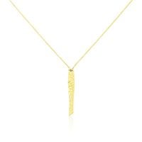 ANTOANETA Damen Collier Edelstahl vergoldet Dreieck B 1,5 mm