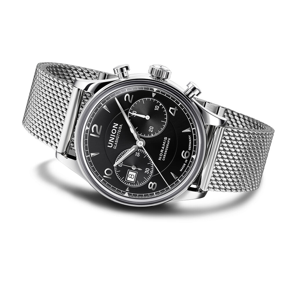 Union Glash&uuml;tte Herrenuhr Noramis Chronograph Automatik D0124271105700
