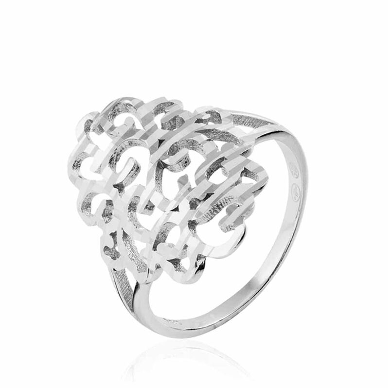 Bague Maryeme Argent Blanc - Spannringe Damen | OROVIVO