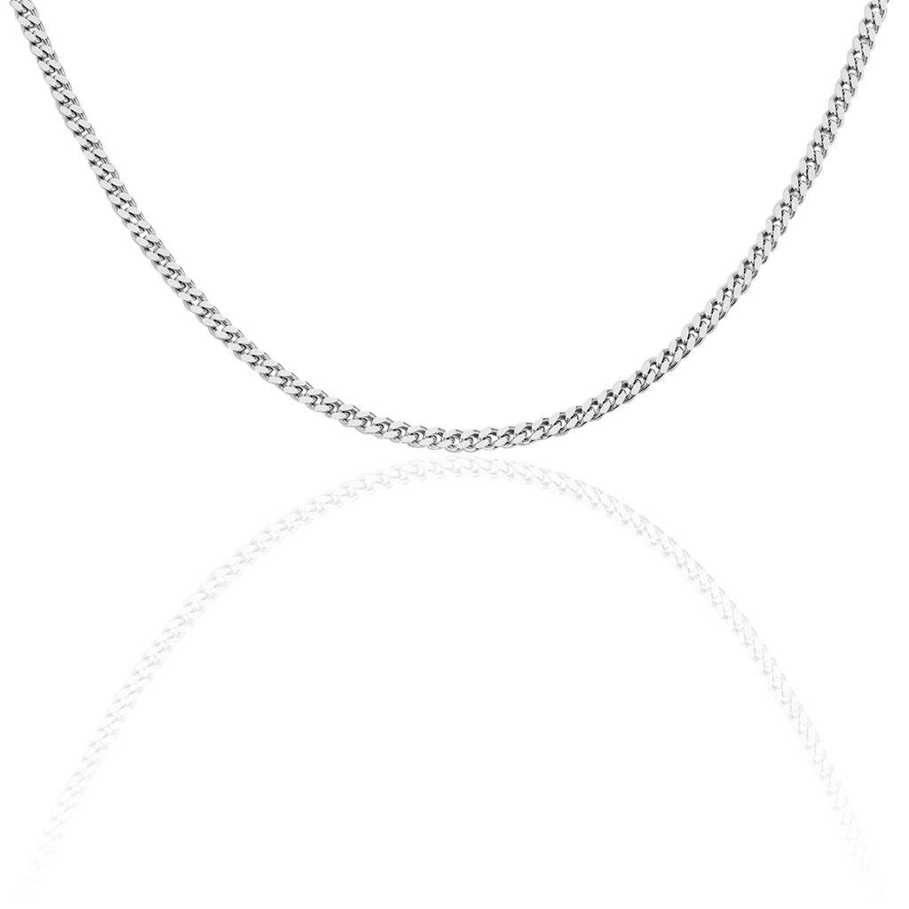 PANZER S FLACH 5 Unisex Kette Silber 925 B 1 mm, Kette ohne Stein