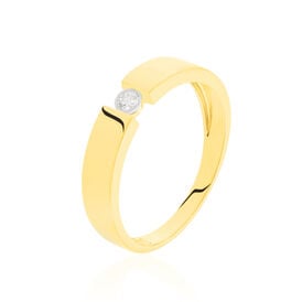 Spannring Gold 375 Diamant 0,04ct - Ringe mit Edelsteinen Damen | OROVIVO