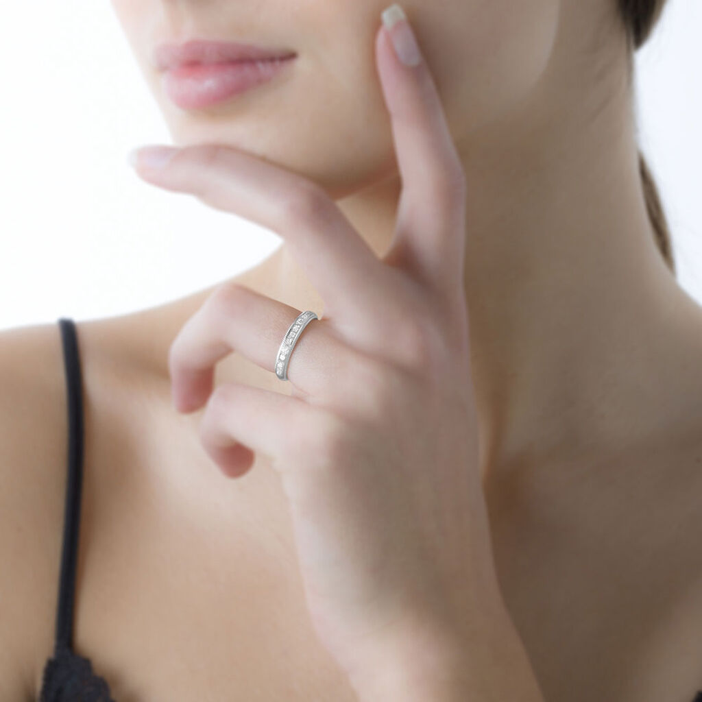 Alliance Tsivia Or Blanc Diamant - Spannringe Damen | OROVIVO