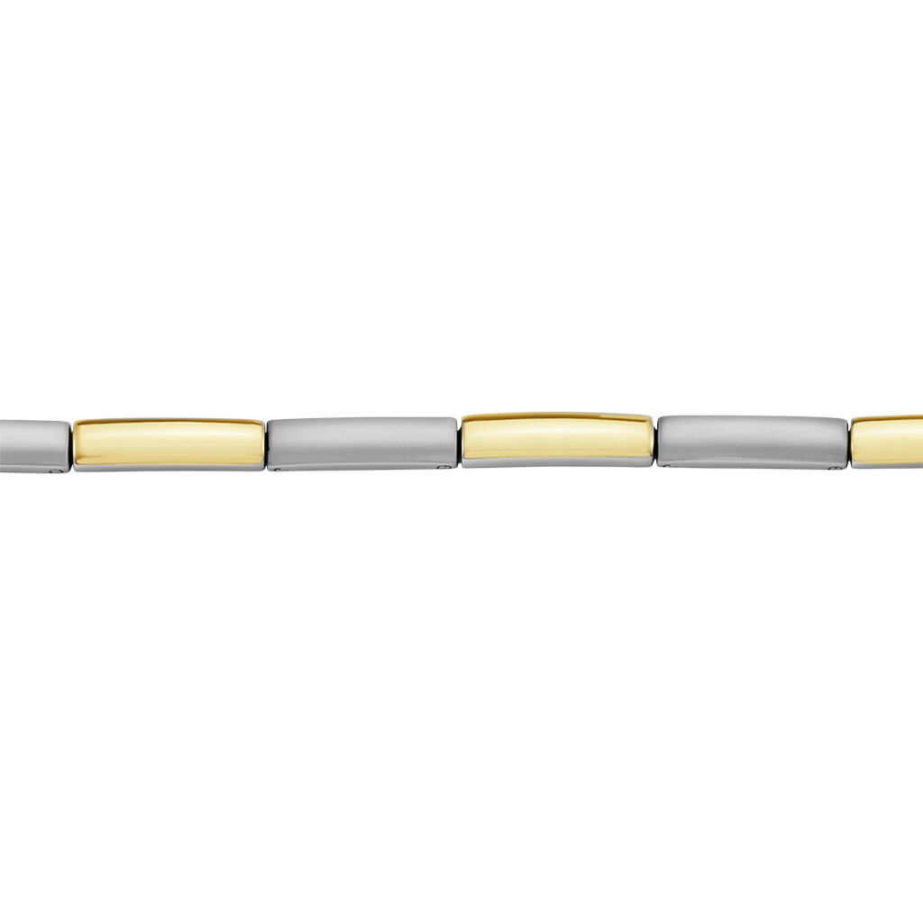 Damen Armband Titan Bicolor Gelb/Silber Ember  4,00mm  - Armbänder Damen | OROVIVO