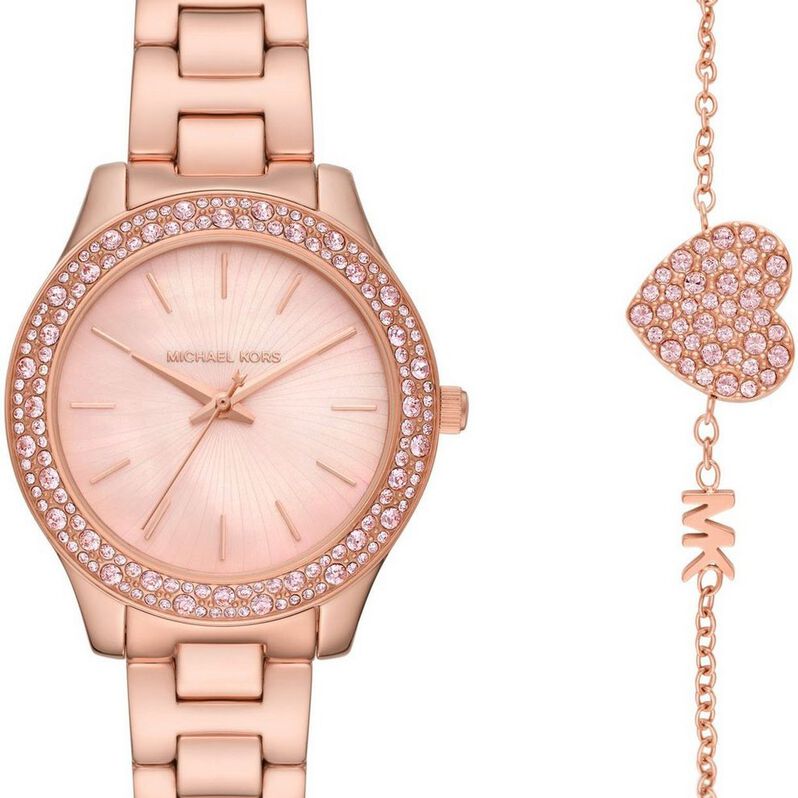 MICHAEL KORS Damenuhr Liliane MK1068SET Quarz - Armbanduhren Damen | OROVIVO