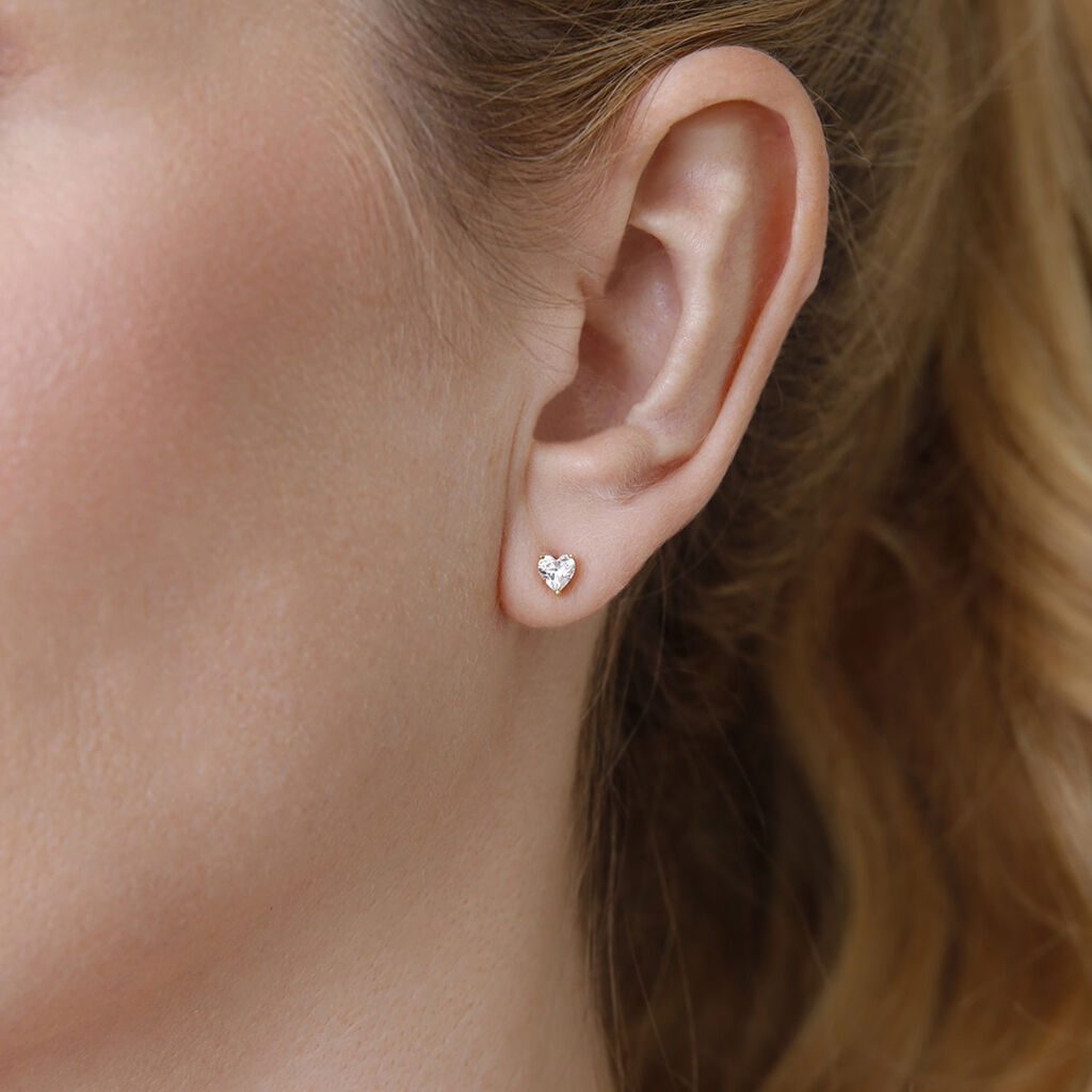 Damen Ohrstecker Gold 375 Zirkonia Chloe  - Sommerschmuck Damen | OROVIVO