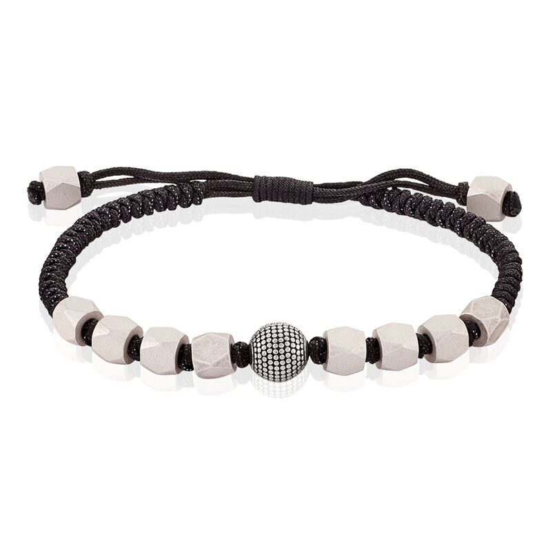 Herrenarmband Textil Geflochten Edelstahl - Armbänder mit Anhänger Herren | OROVIVO