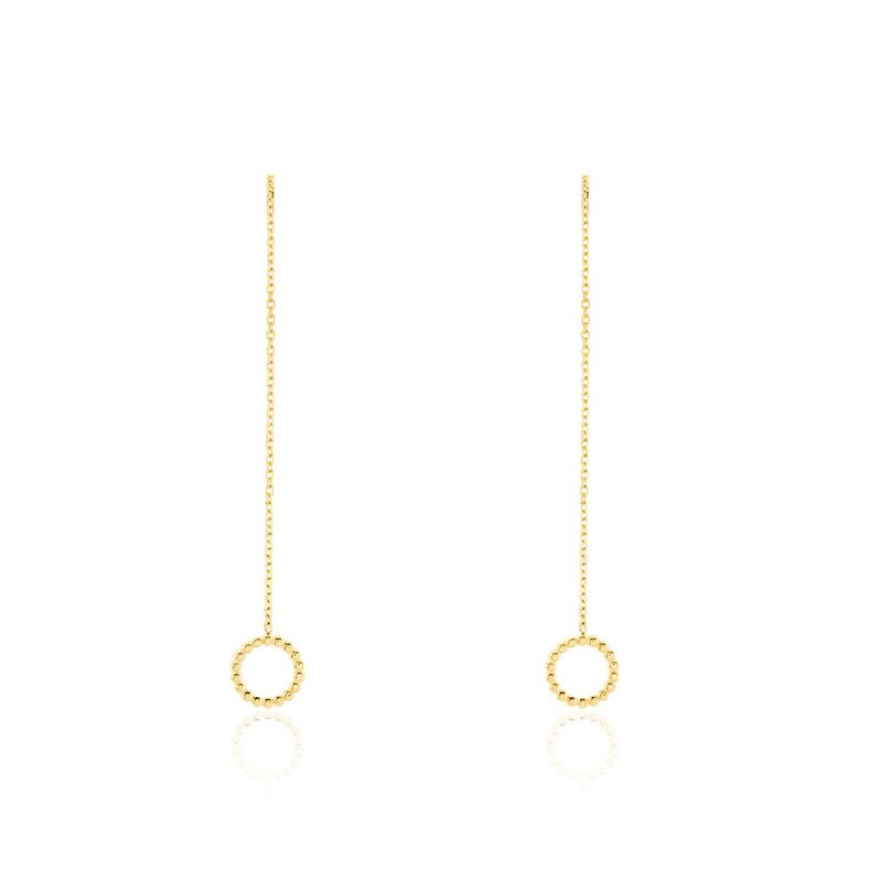 Boucles D'oreilles Pendantes Albya Or Jaune - Spannringe Damen | OROVIVO