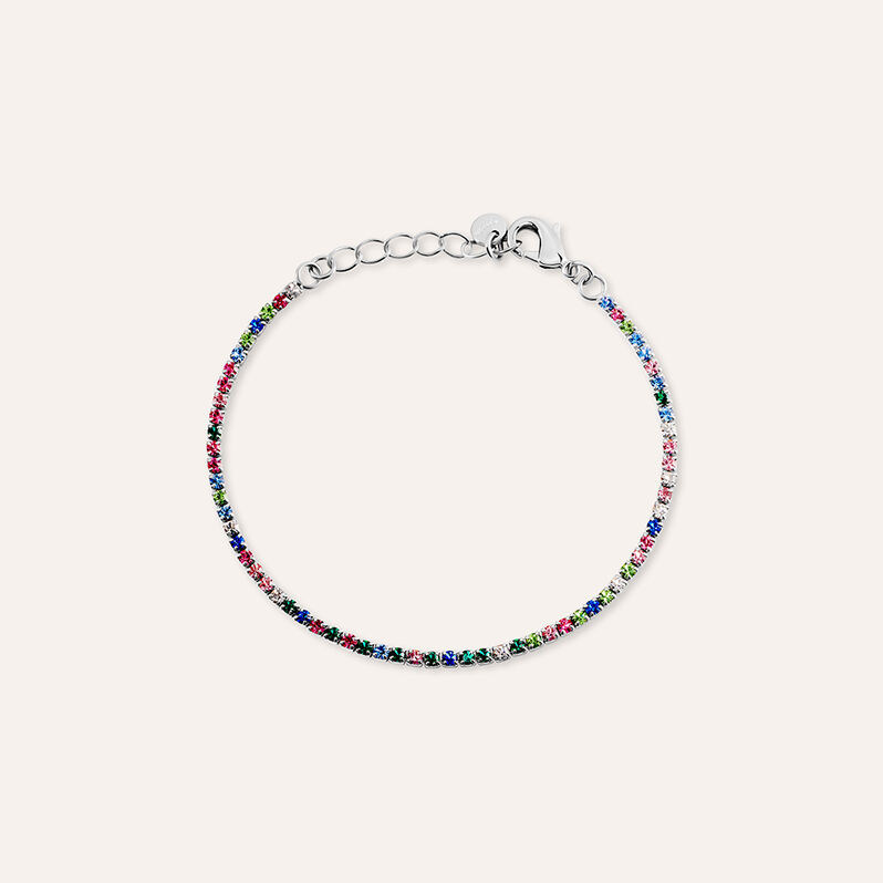 Bracciale Tennis Romantic Shine Metallo Cristallo - Spannringe Damen | OROVIVO