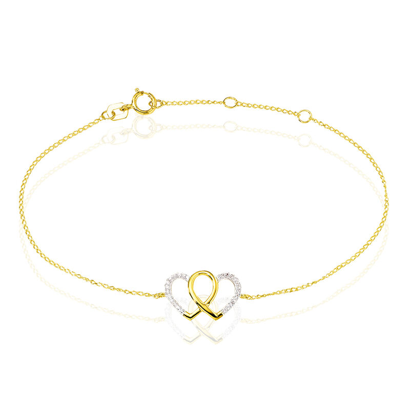 Bracelet Belina Or Jaune Oxyde De Zirconium - Spannringe Damen | OROVIVO