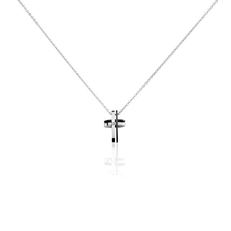 Herren Collier Edelstahl Kreuz - Halsketten Herren | OROVIVO