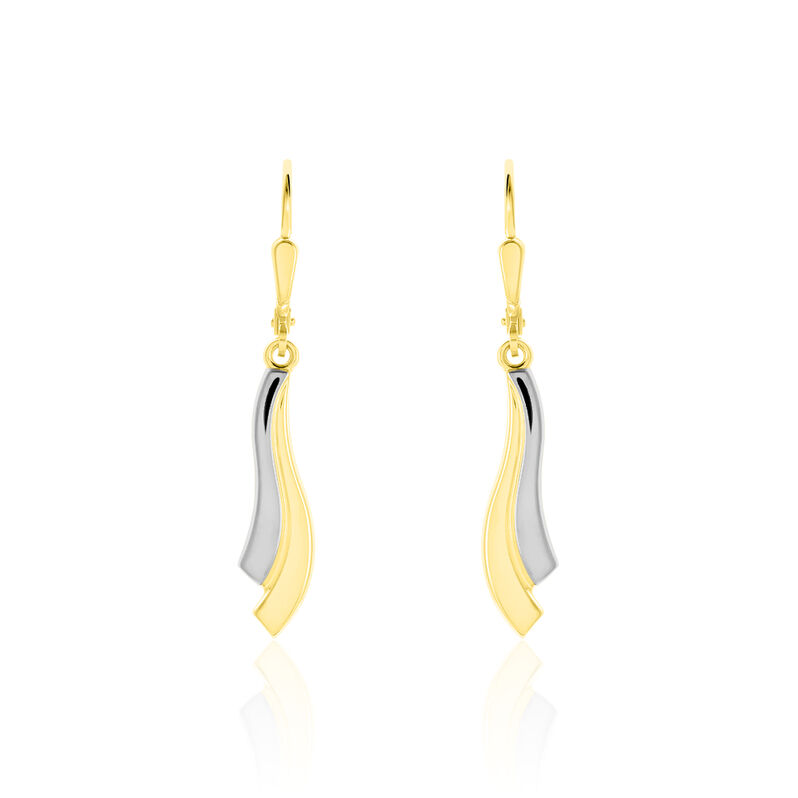 Damen Ohrhänger Lang Gold 333 Bicolor - Ohrhänger Damen | OROVIVO