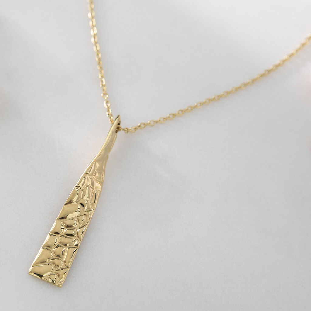 ANTOANETA Damen Collier Edelstahl vergoldet Dreieck B 1,5 mm