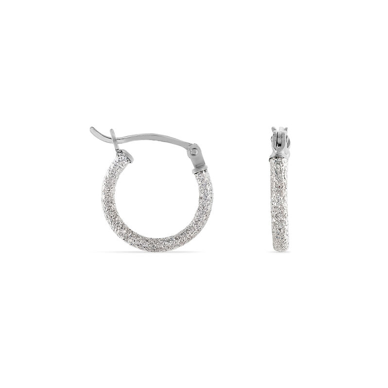 Damen Creolen Silber 925 Satiniert - Creolen Damen | OROVIVO