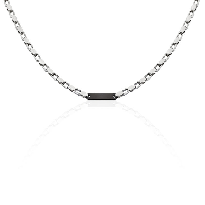 Herren Halskette Edelstahl Schwarz  - Halsketten Herren | OROVIVO
