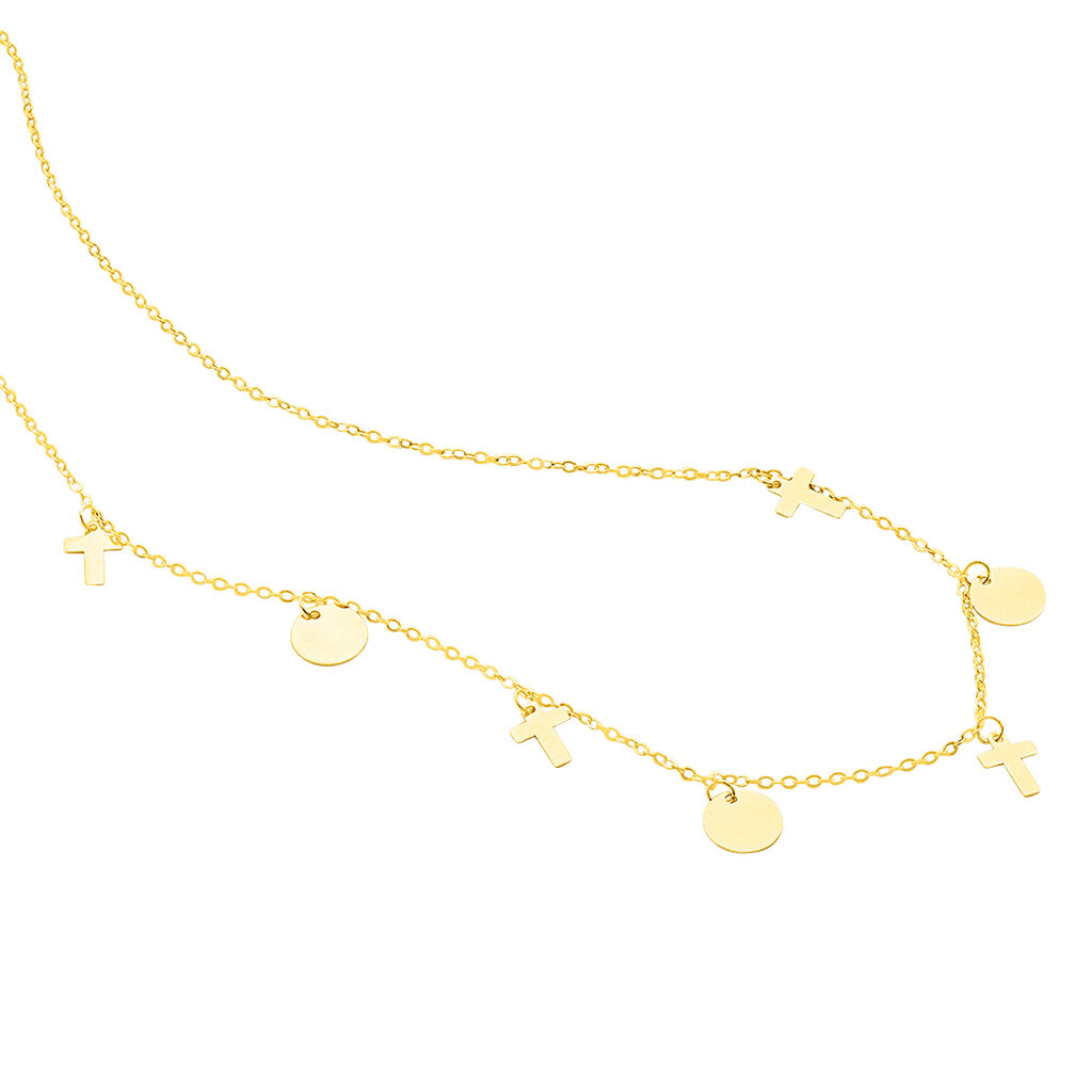 Halskette Gold 375 Kreuz