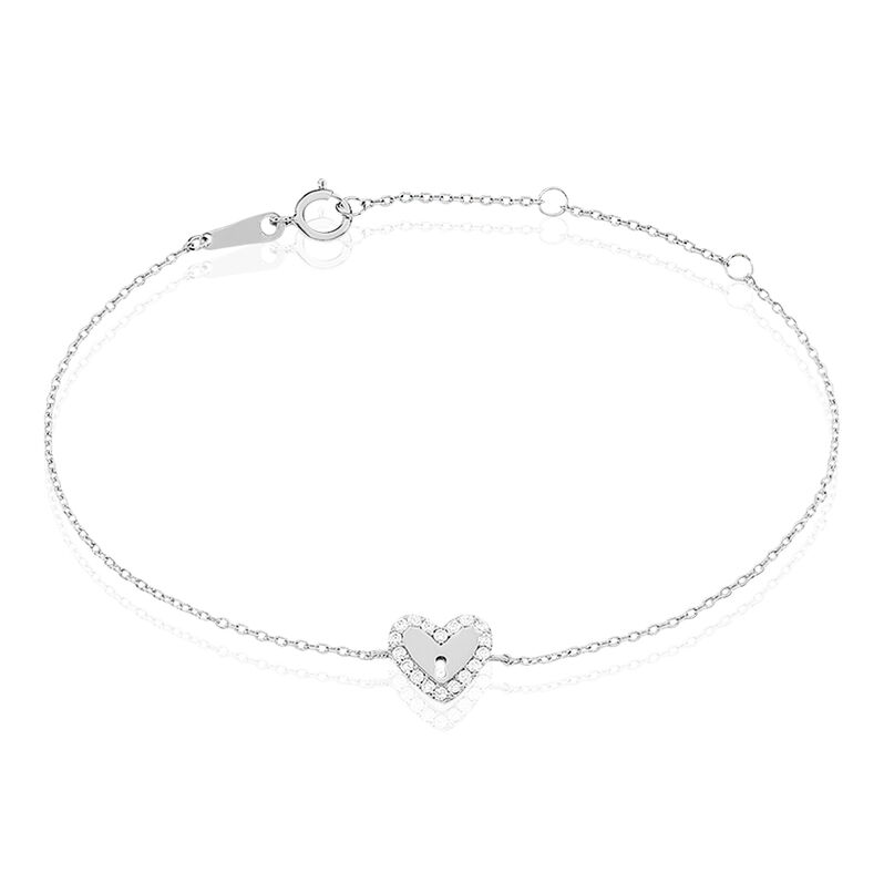Bracelet Anabele Argent Blanc Oxyde De Zirconium - Spannringe Damen | OROVIVO