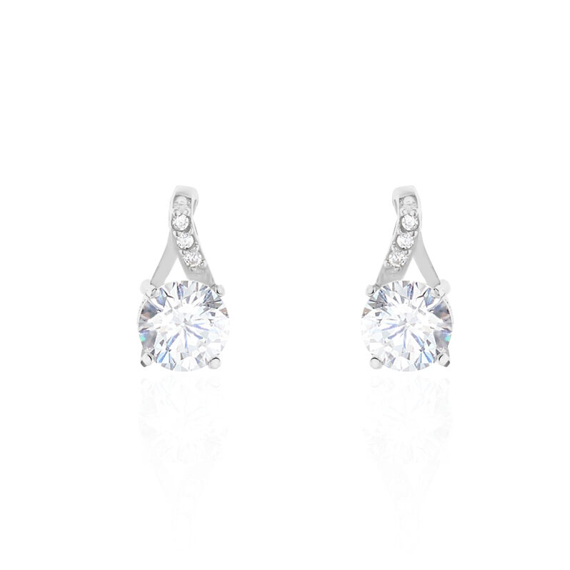 IDYLLA Damen Ohrstecker Silber 925 Zirkonia Weiß 0,36 ct - Ohrstecker Damen | OROVIVO