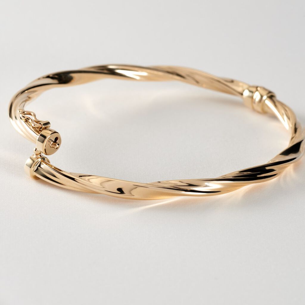 Damen Armreif / Armspange Gold 585  60,00mm  - Armreifen Damen | OROVIVO