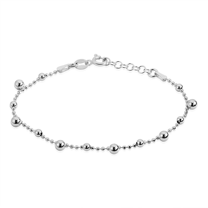 Bracelet Argent Rhodie Yera Chaine Boules - Spannringe Damen | OROVIVO