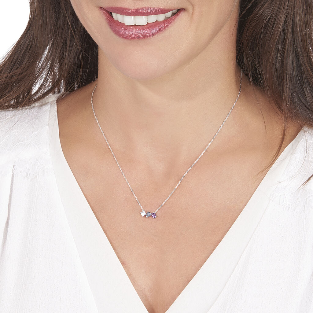 Collier Or Weiss Raika Multipierres - Spannringe Damen | OROVIVO