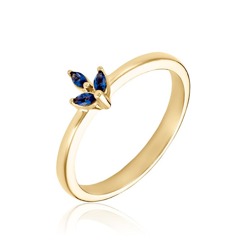 Bague Erma Plaqué Or Doré Oxyde De Zirconium - Spannringe Damen | OROVIVO