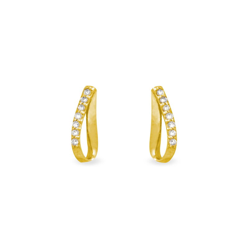Boucles D'oreilles Pendantes Anne-caroline Or Jaune Pierre De Synthese - Spannringe Damen | OROVIVO