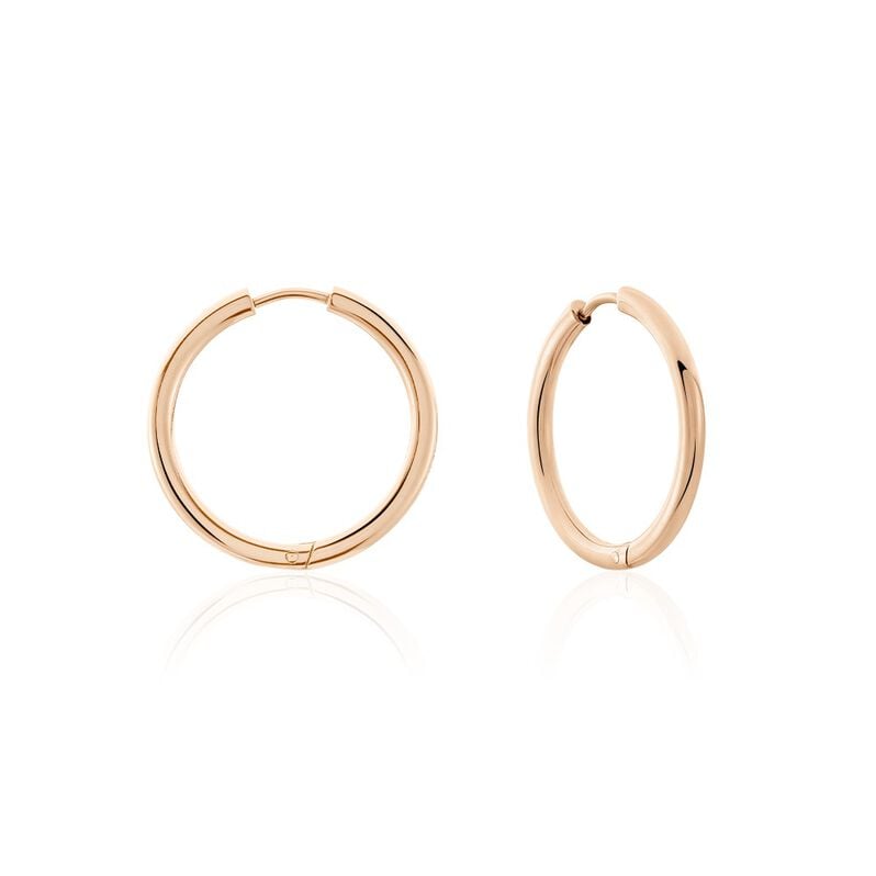 SCARLET Damen Creolen Titan rosevergoldet B 2,5 mm - Creolen Damen | OROVIVO