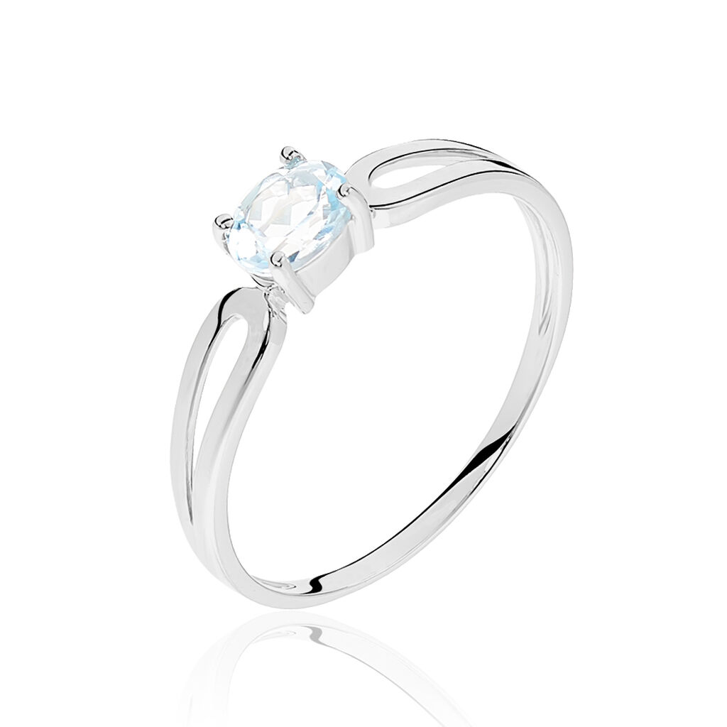 Bague Catheline Or Blanc Topaze - Spannringe Damen | OROVIVO