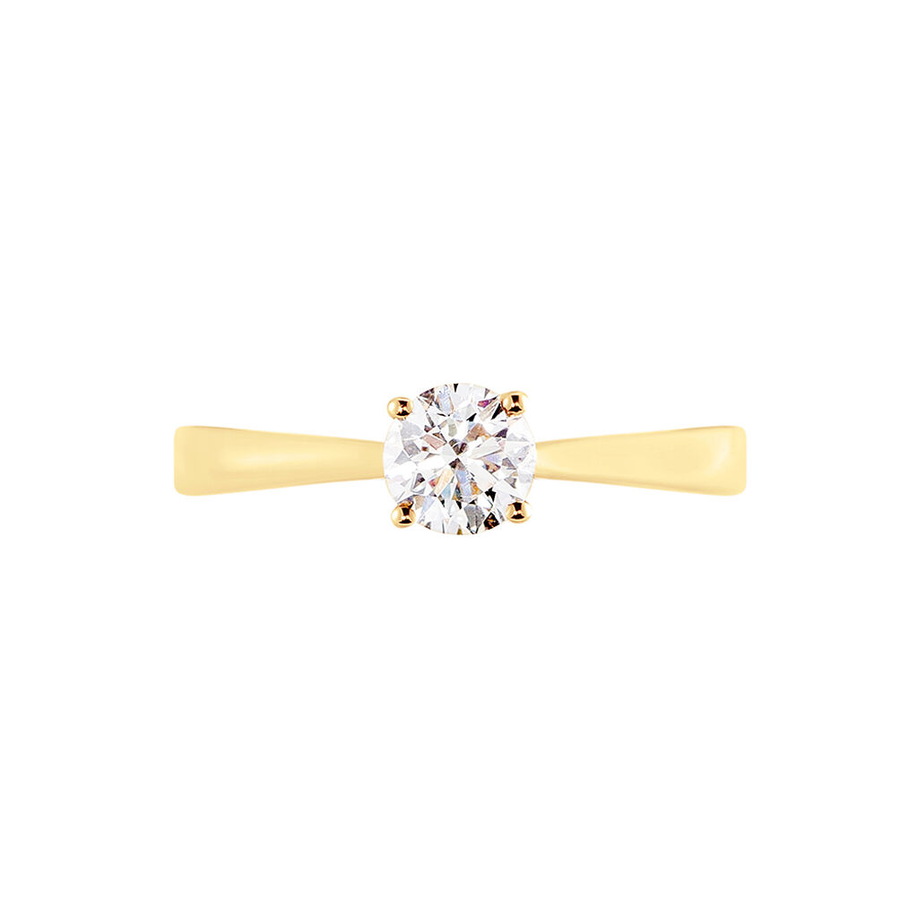 VICTORIA Damen Ring Gold 585 (14 Karat) Diamant Wei&szlig; 0,52 ct