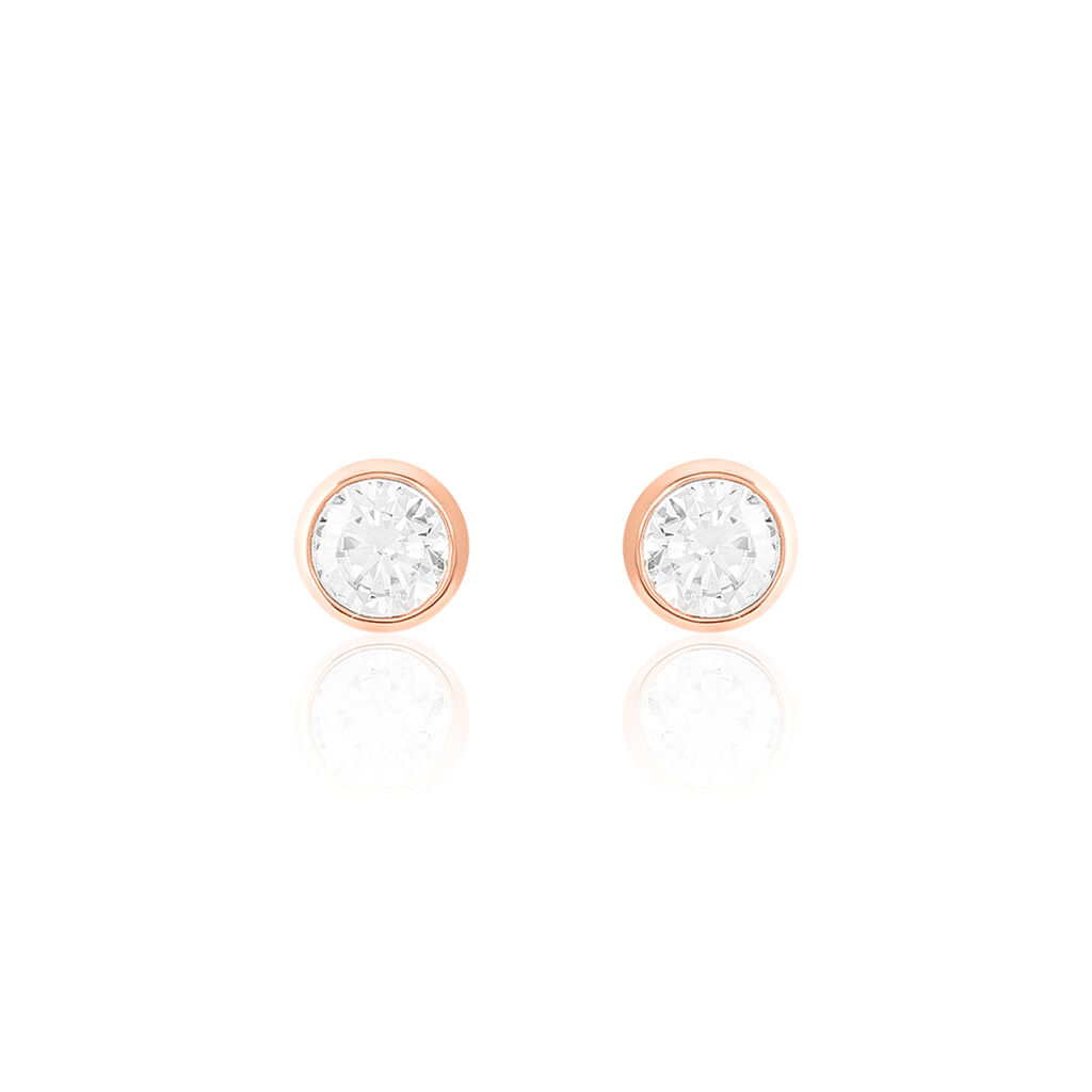 Damen Ohrstecker Rosegold 375 Zirkonia Darina Zarge  - Ohrstecker Damen | OROVIVO