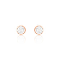 Damen Ohrstecker Rosegold 375 Zirkonia Darina Zarge 