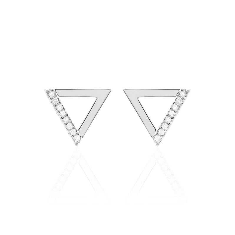 Boucles D'oreilles Puces Emma Or Weiss - Spannringe Damen | OROVIVO