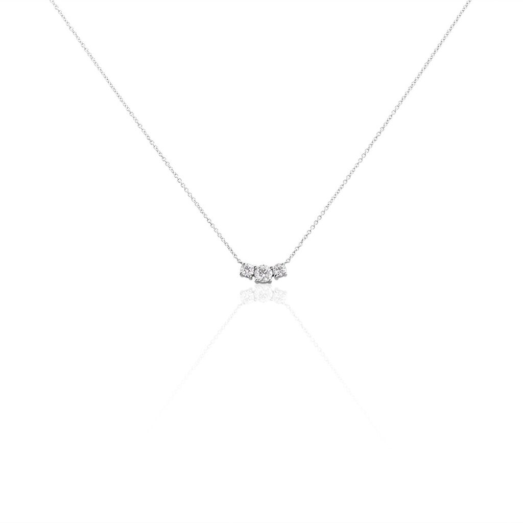 Damen Collier Weißgold 375 Diamant 0,42ct Sabinara 0,95mm 45cm - Halsketten Damen | OROVIVO