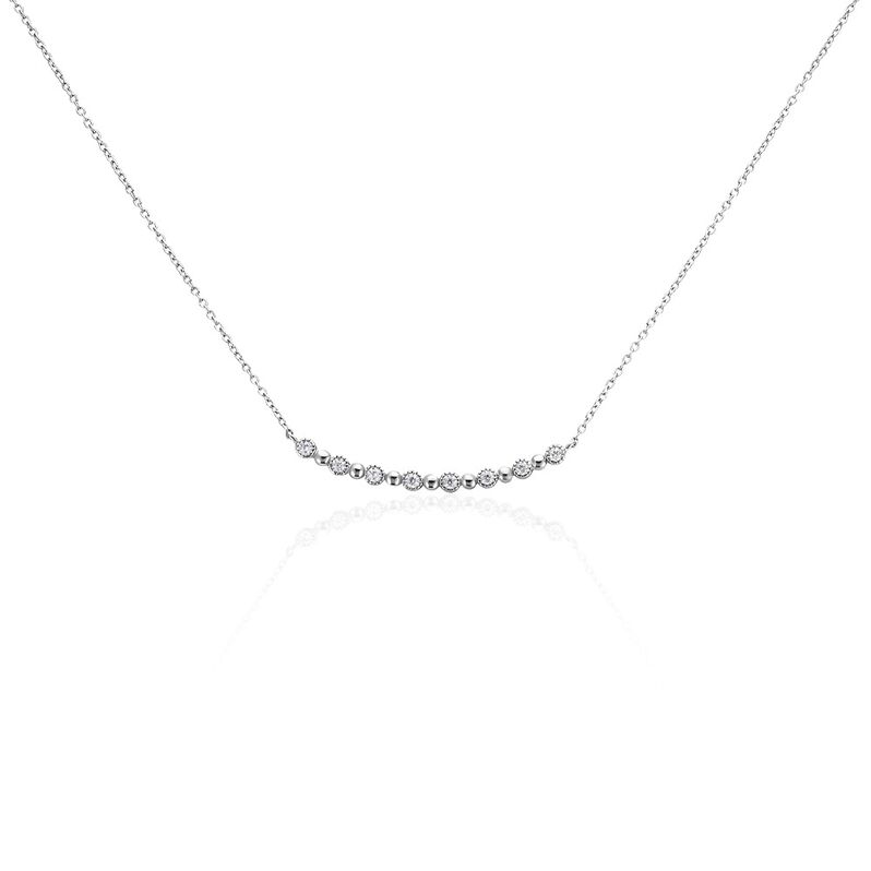 Collier Tammie Argent Weiss Oxyde De Zirconium - Spannringe Damen | OROVIVO