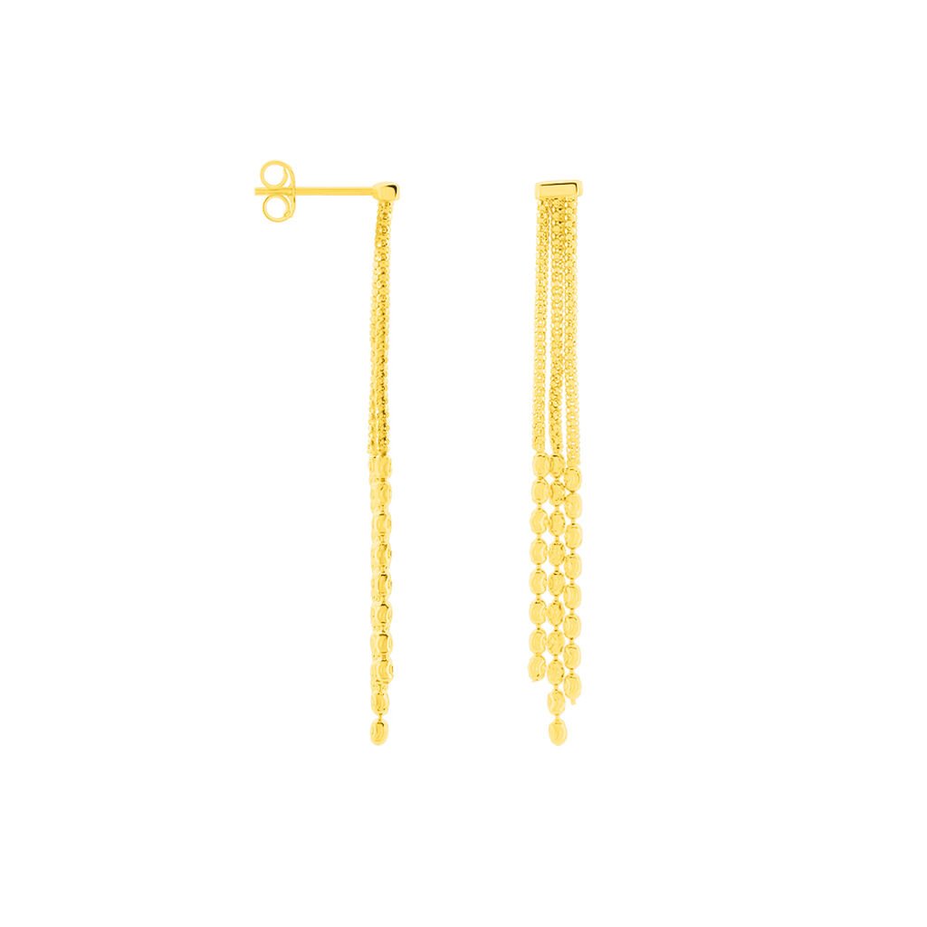 MONIKA Damen Ohrringe Lang Gold 375 (9 Karat)