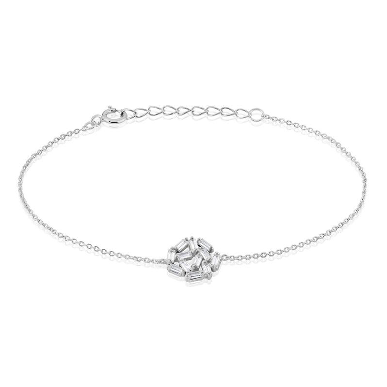 Bracelet Latuin Argent Rhodié Weiss Oxyde - Spannringe Damen | OROVIVO
