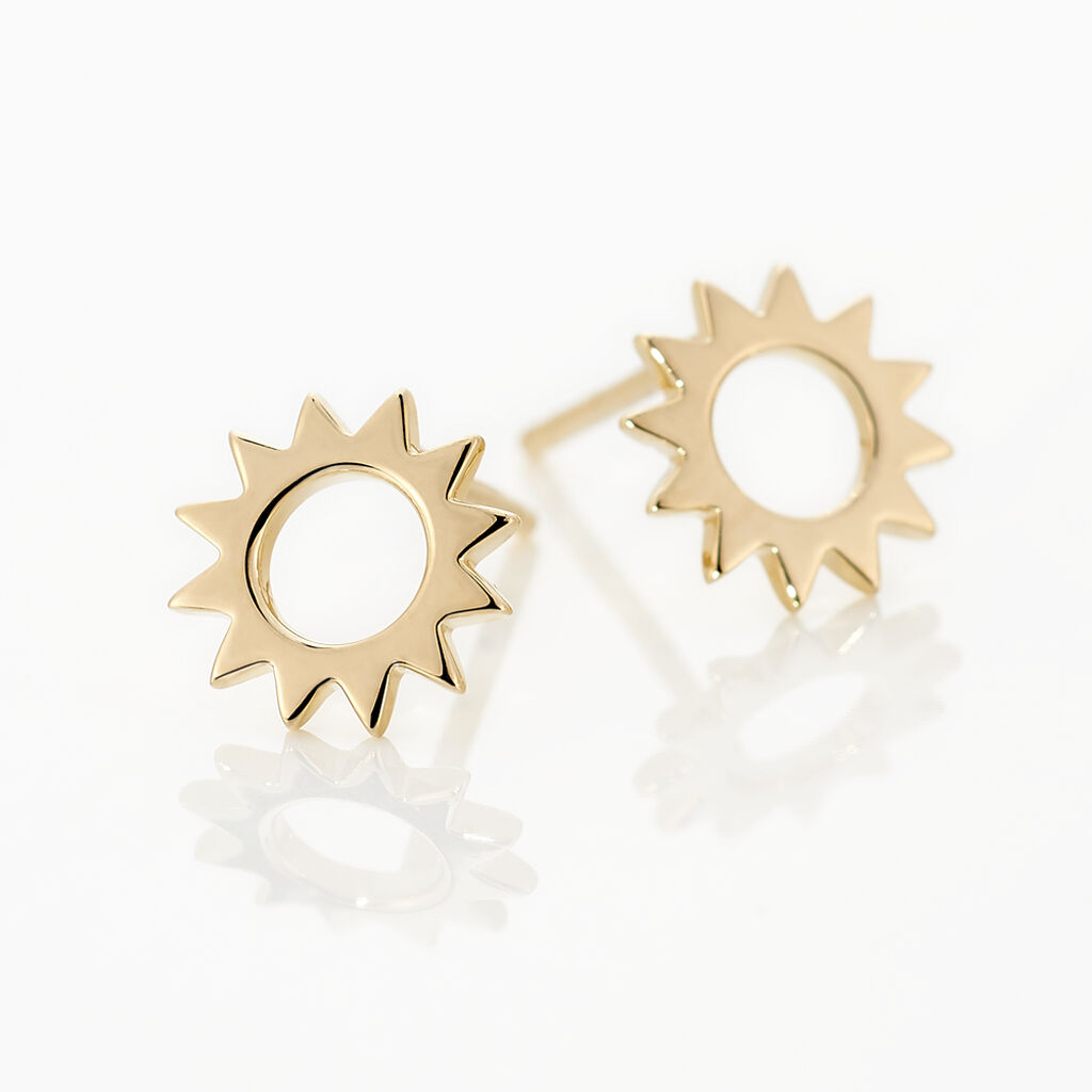 Boucles D'oreilles Plaque Or Adelinda - Spannringe Damen | OROVIVO