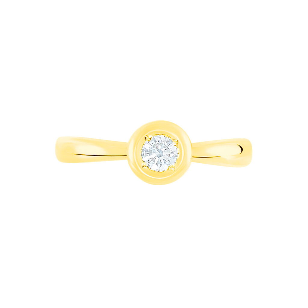 Damen Ring Gold 750 Diamant 0,2ct Paris  - Verlobungsringe Damen | OROVIVO