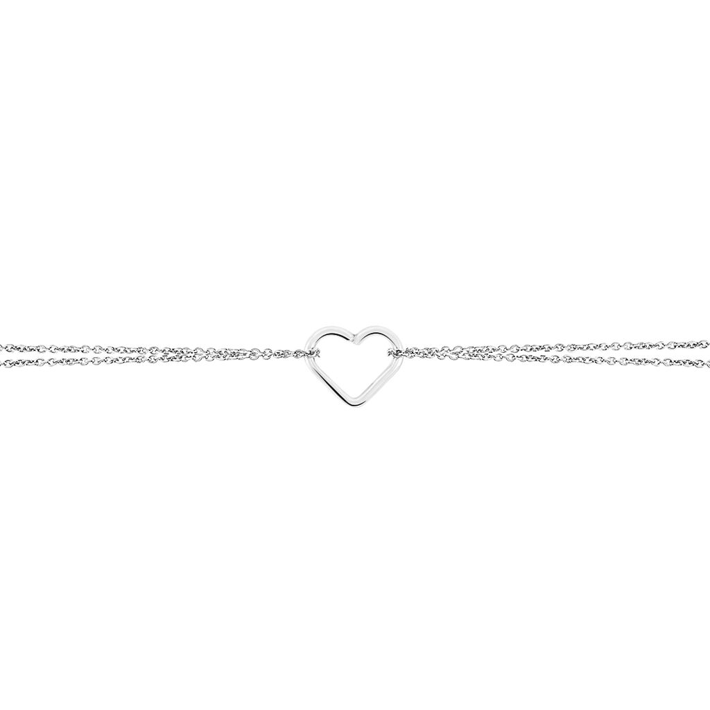 Damen Fu&szlig;kette Silber 925 Herz