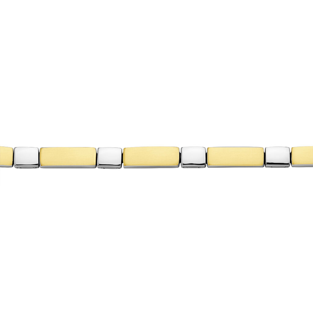 Damen Armband Titan Bicolor Gelb/Silber Ursula  4,60mm  - Armbänder Damen | OROVIVO